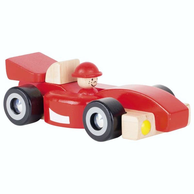 gk55903 roter Rennwagen, Holzspielzeugauto