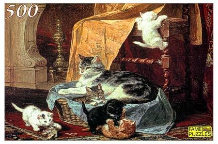 Katzenmutter Puzzle mit 500 Teilen