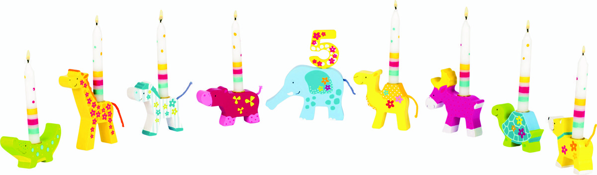 Susibelle Geburtstagstierparade aus Holz