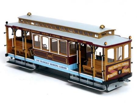 oc53007c_p1 Occre Holzbausatz San Francisco Tram