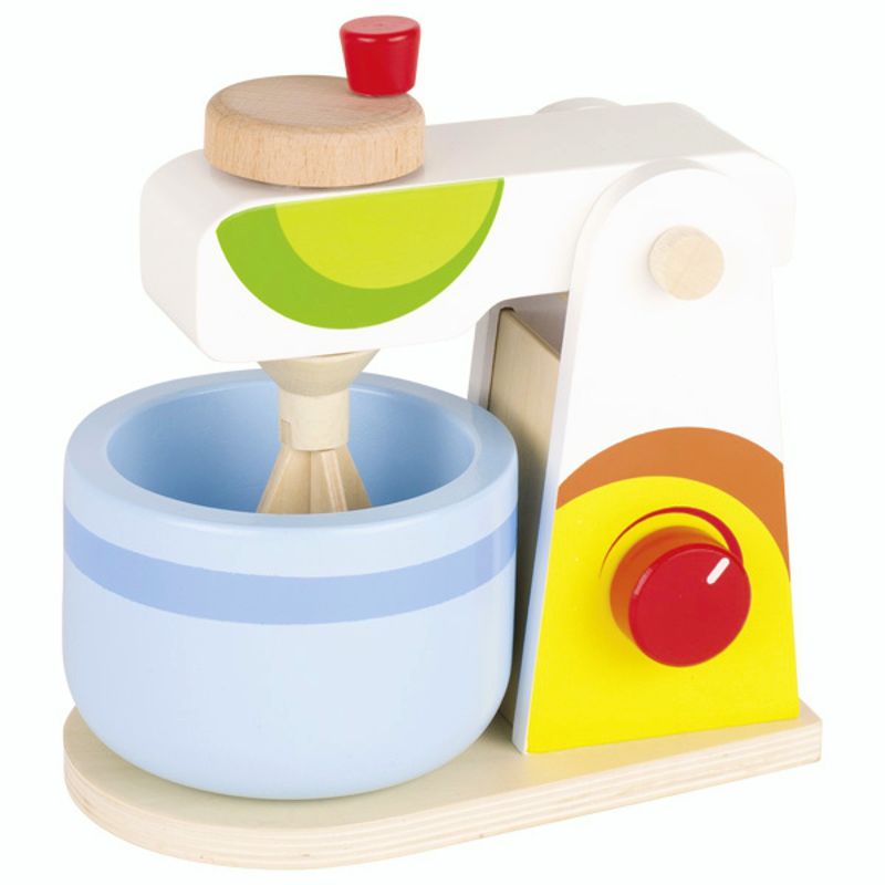 Mixer für die Kinderküche, aus Holz, mit Rührschüssel