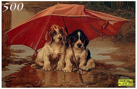 Basset Pups Puzzle mit 500 Teilen