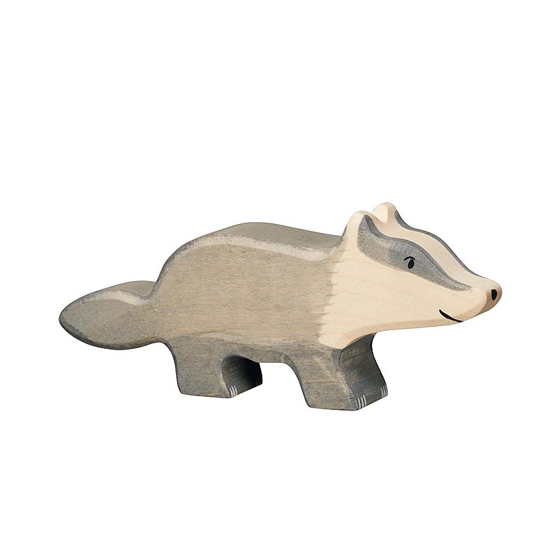 Holztiger Spielfigur Dachs