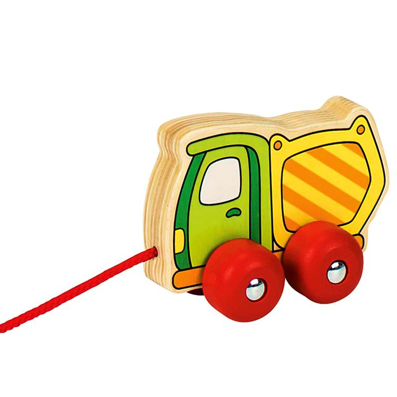 Ziehfahrzeug Kipper, aus Holz