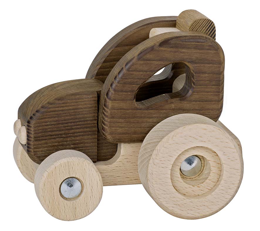 gk55911 Holzspielzeug Traktor, Holz Goki nature