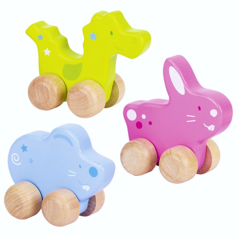 gk55908 Schiebetiere, Hase, Maus und Drache im 3er Set