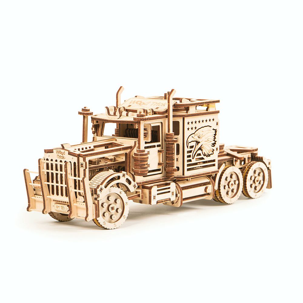 Wood Trick 3D Holzbausatz Big Rig Truck, LKW-Zugmaschine