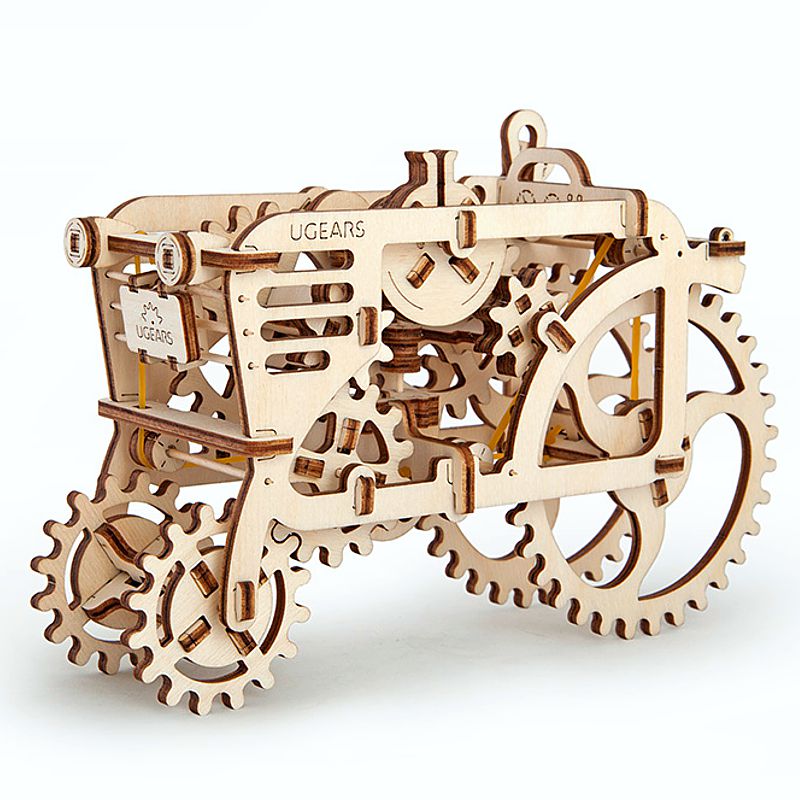 Ugears Traktor, mechanischer Holzbausatz