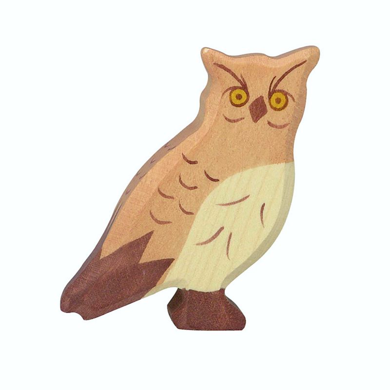 Holztiger Spielfigur Uhu