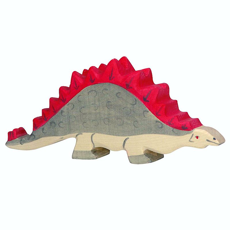 Holztiger Spielfigur Dinosaurier Stegosaurus