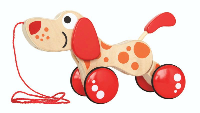 Ziehspielzeug Hündchen Puppy, aus Holz