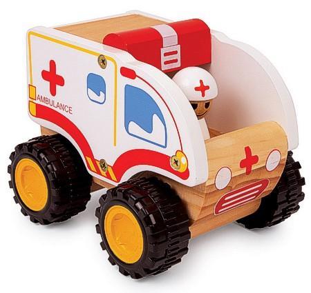 lgl8515_p1 Holzspielzeug Ambulanz, Krankenwagen