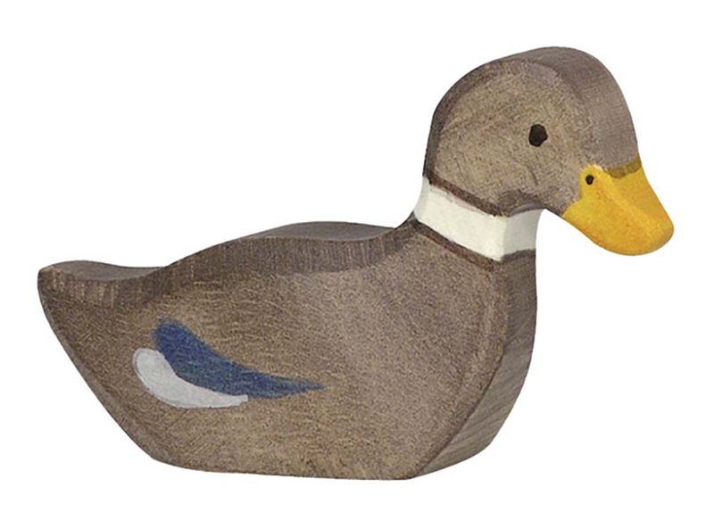 Holztiger Spielfigur Ente, schwimmend