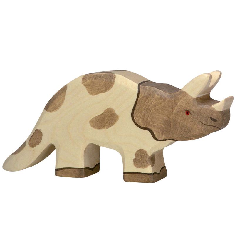 GK80336 Holztiger Spielfigur Dinosaurier Triceratops