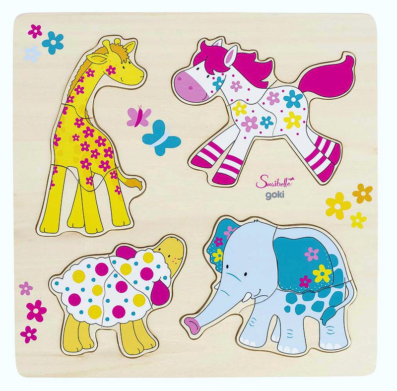 gk57510 Susibelle Einlegepuzzle Meine Freunde, Holz