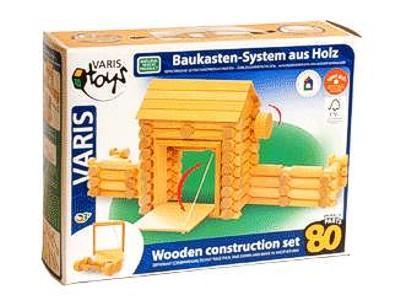 VARIS Toys Holzbaukasten Fort 80 Teile