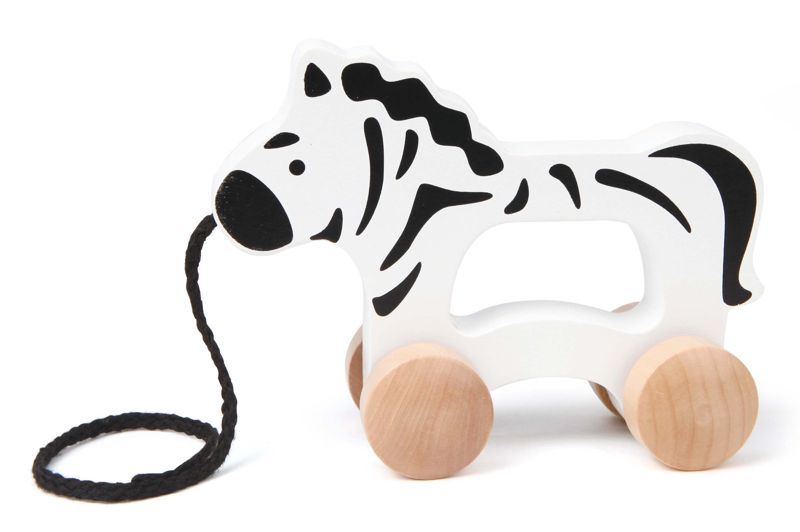 hae0909 Ziehtier, Nachzieh-Zebra, aus Holz