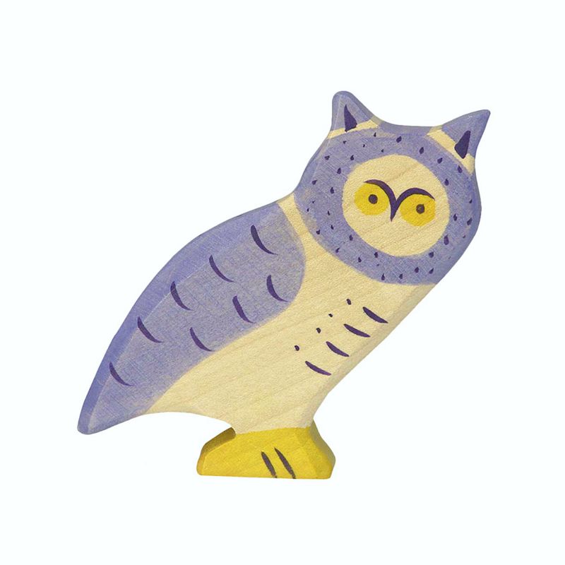 Holztiger Spielfigur Eule