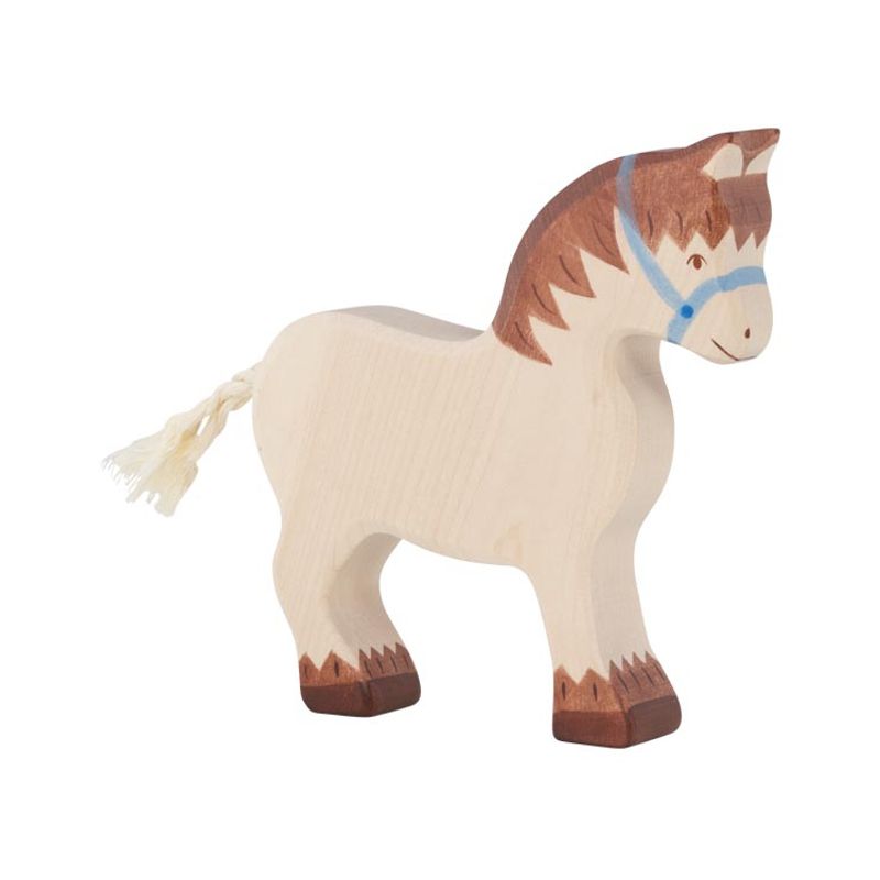 GK80038 Holztiger Spielfigur Zugpferd