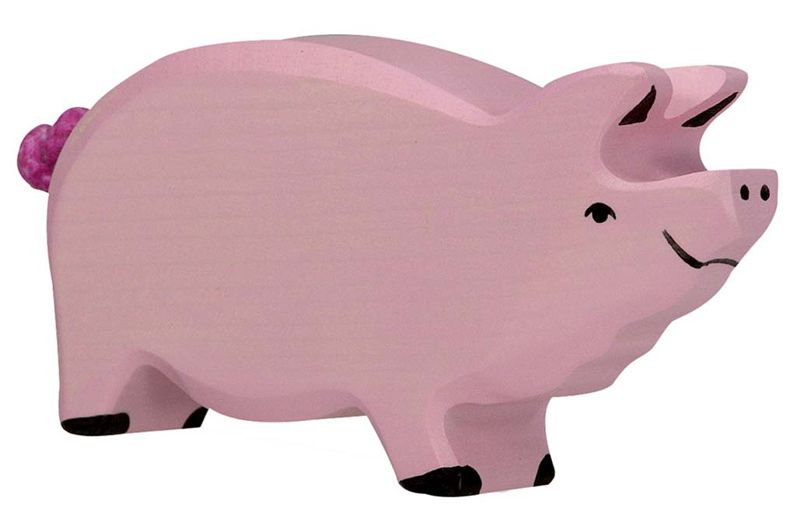 Holztiger Spielfigur Eber