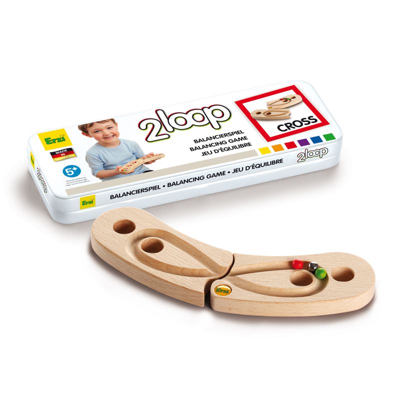 Balancierspiel 2loop Cross, aus Holz