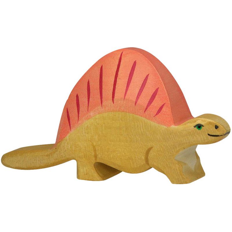 Holztiger Spielfigur Dinosaurier Dimetrodon
