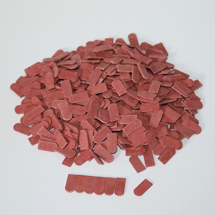 Flachziegel Biberschwanz, Miniaturdachziegel, M1:32/35, rot dunkel, 500 Stk.