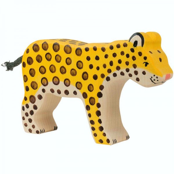 Holztiger Spielfigur Leopard