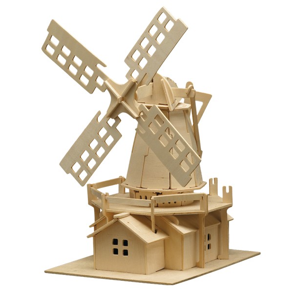 Pebaro Holzbausatz Windmühle