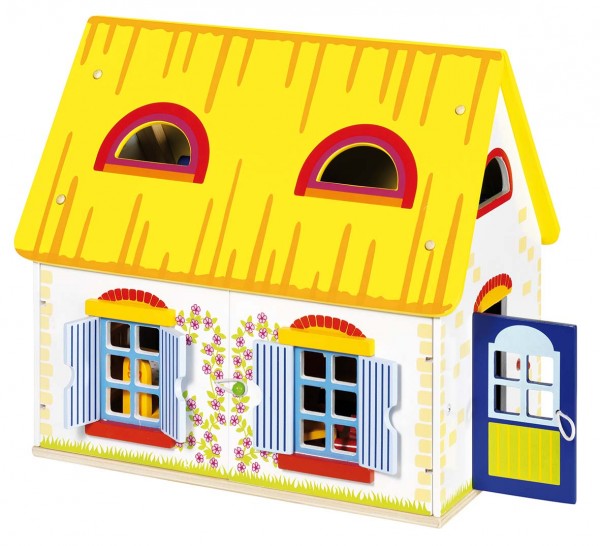 Goki Puppenhaus Cottage mit Zubehör