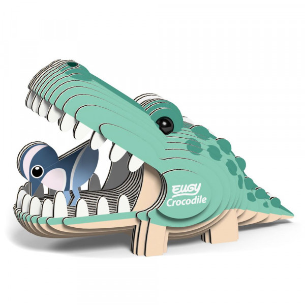 Eugy Crocodile, Krokodil 3D Puzzle Tierfigurenbausatz