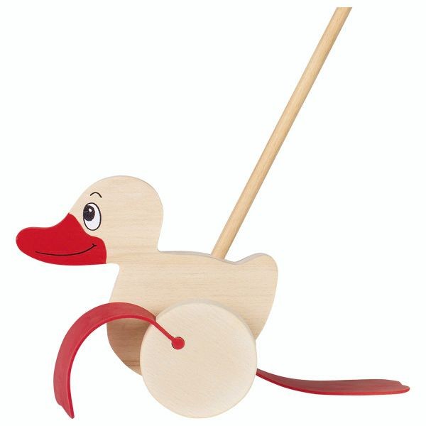 Schiebetier Ente, aus Holz