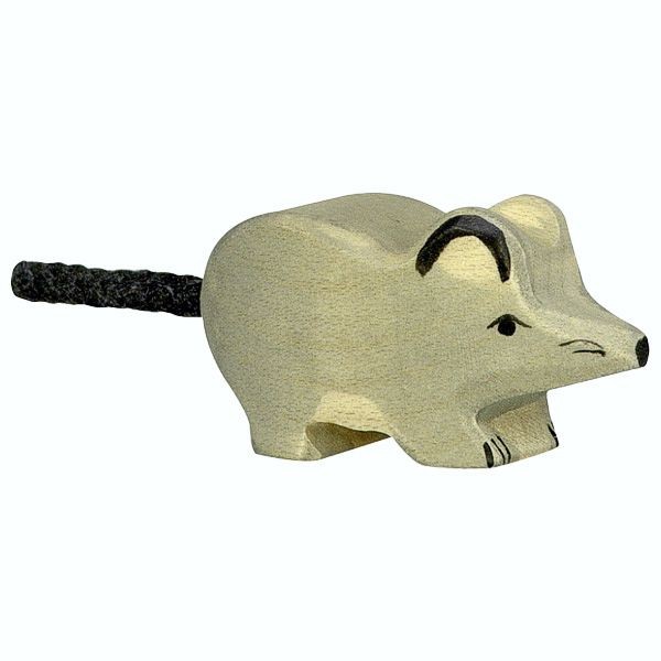 Holztiger Spielfigur Maus