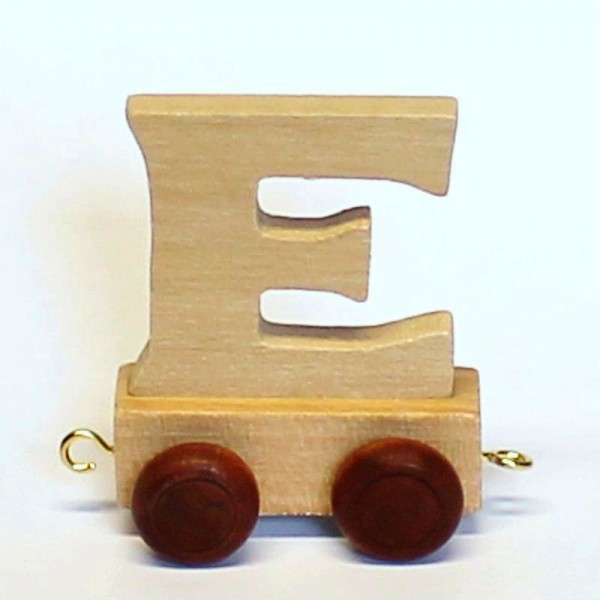 Buchstabenzug Buchstabe E, Holz