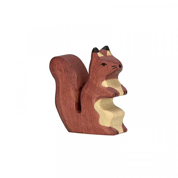 Holztiger Spielfigur Eichhörnchen, braun